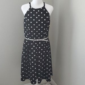 Polka Dot Fit & Flare Dress